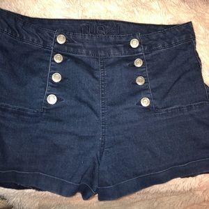 High waisted shorts size 9/10
